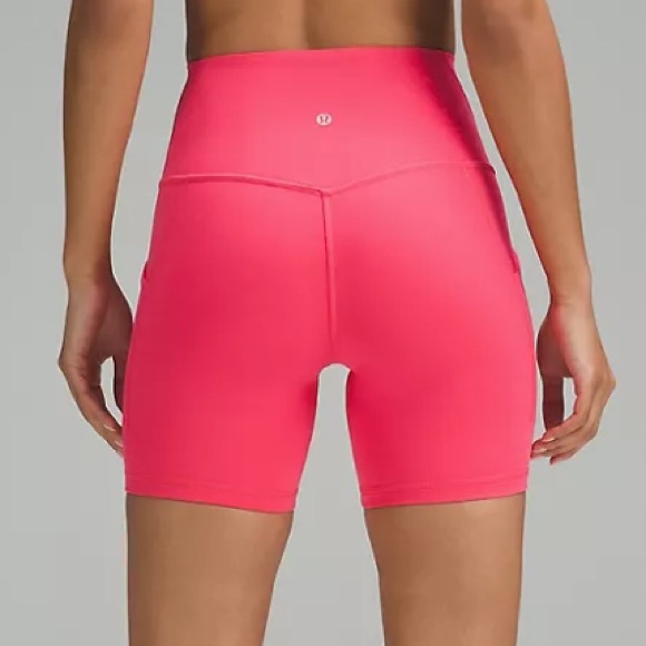 Vivid Plum Lululemon Align Shorts with Pockets - Picture 5 of 6